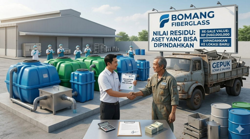 aset IPAL memiliki nilai manfaat karena dapat dijual kembali