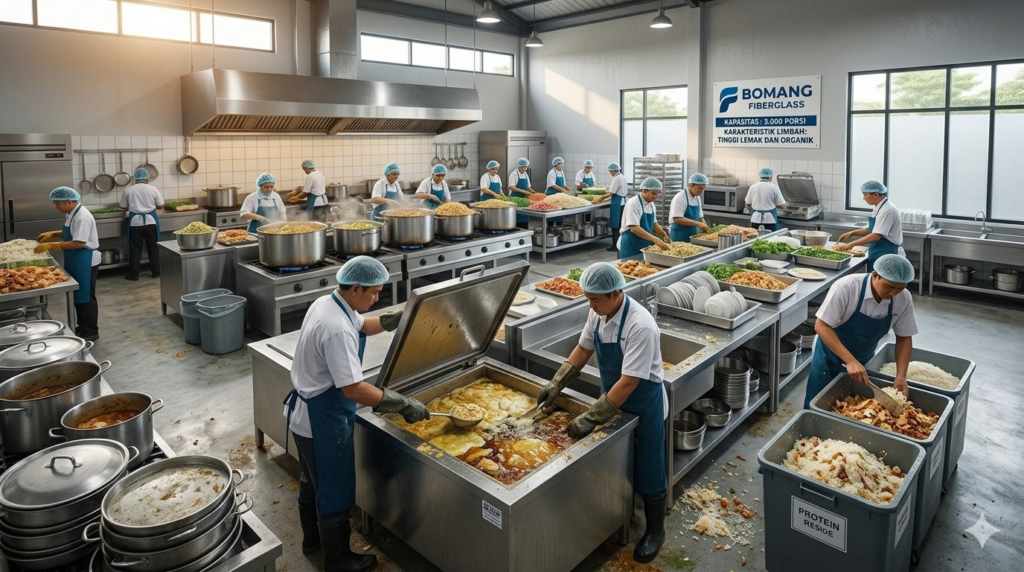 suasana dapur MBG dan limbah dapur