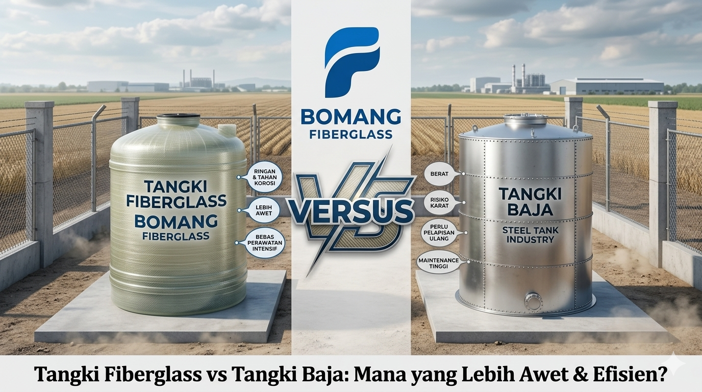 Tangki Fiberglass vs Tangki Baja: Mana yang Lebih Menguntungkan untuk Jangka Panjang?